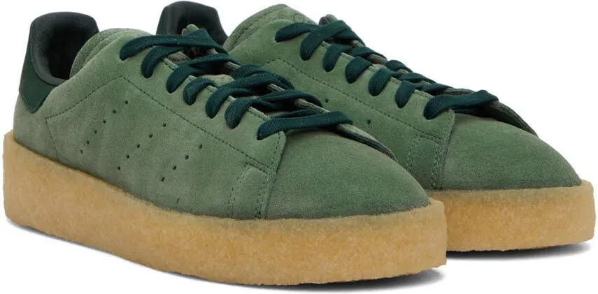 Adidas Originals Green Stan Smith Crepe Sneakers