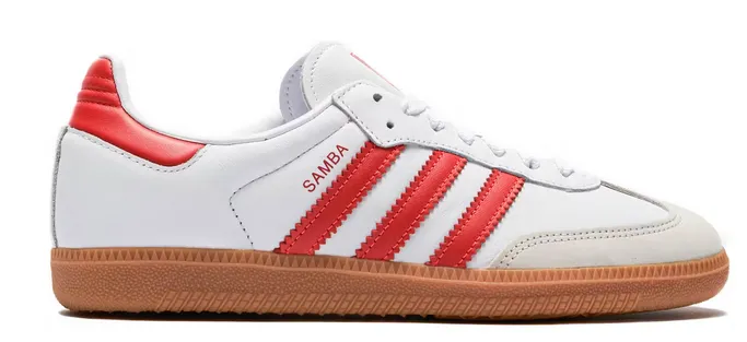 adidas Samba OG White Solar Red Gum (Women's)