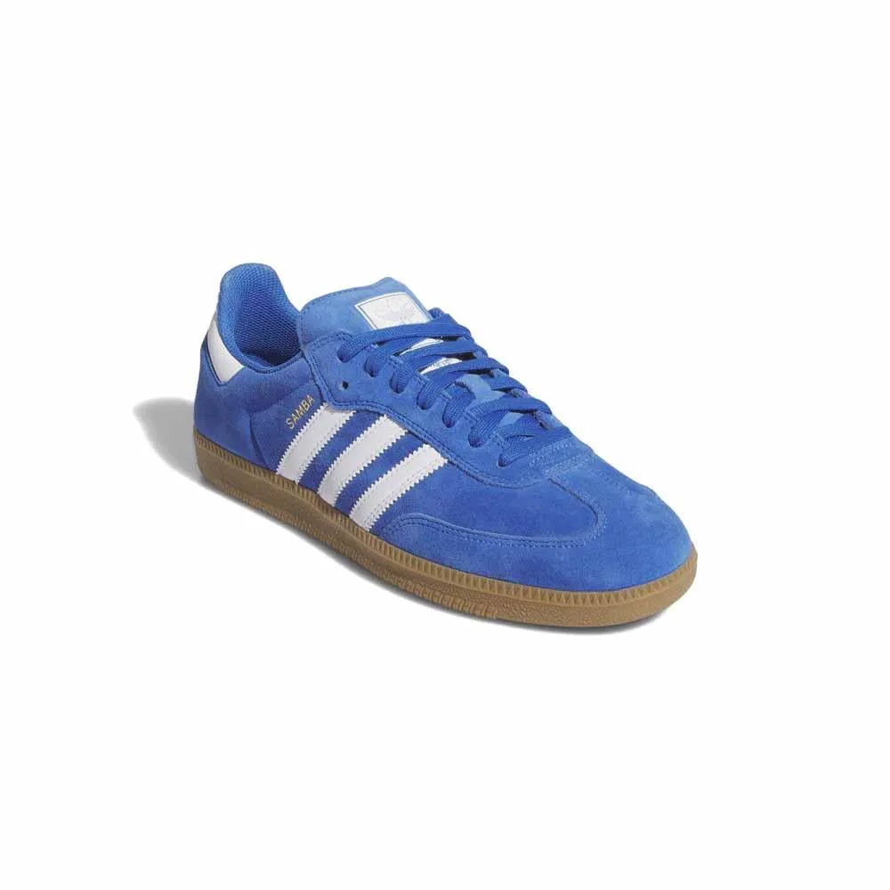 Adidas Skateboarding Samba ADV Bluebird Feather White Gold Metallic Skate Shoes