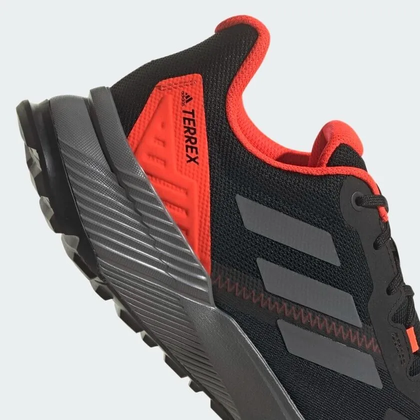 adidas Terrex Soulstride Trail Running Shoes Black Red Mens Trainers