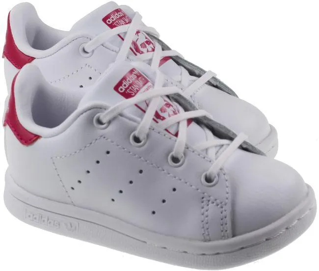 Adidas Trainer Infants Stan Smith White Bold Pink