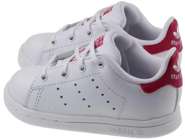 Adidas Trainer Infants Stan Smith White Bold Pink