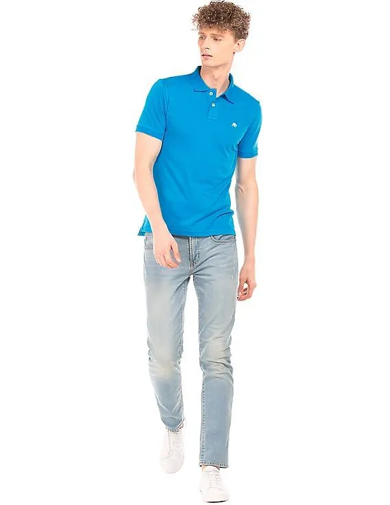 Aeropostale Solid Regular Fit Polo Shirt