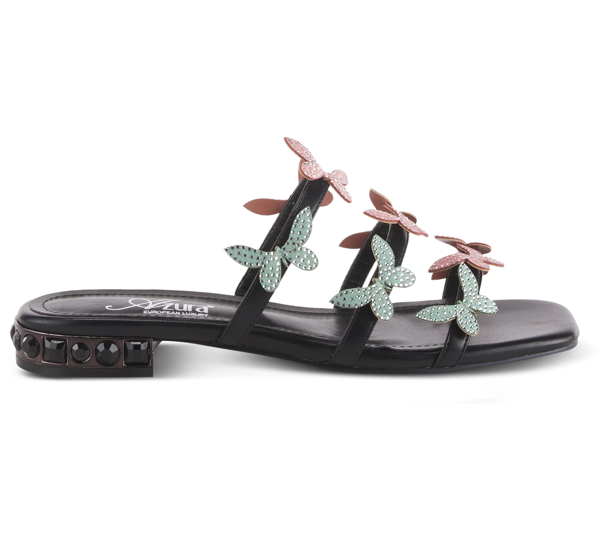 Azura by Spring Step Flat Sandals with Butterfly Detail- Liron