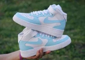 Baby Blue Custom Nike Air Force 1