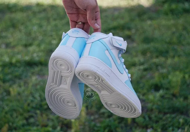 Baby Blue Custom Nike Air Force 1