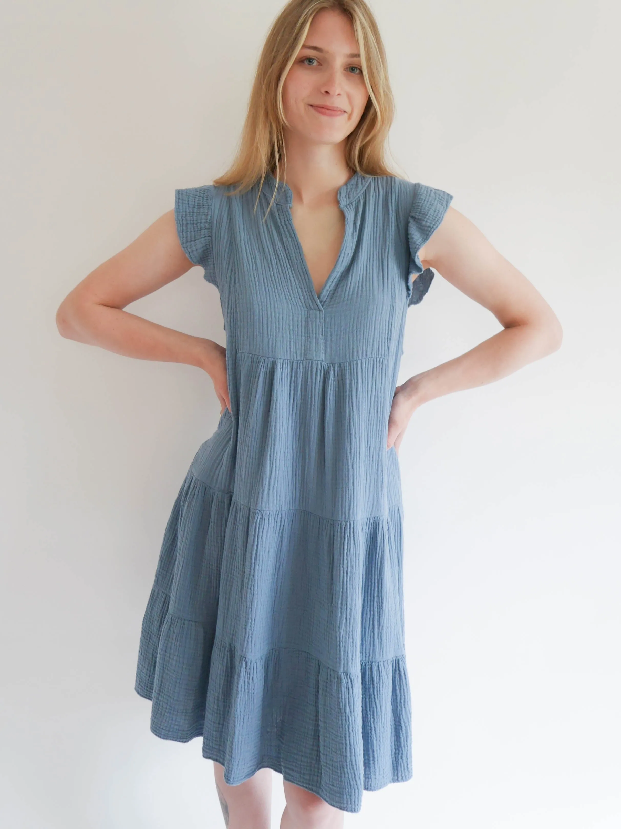 Belle Dress Blue