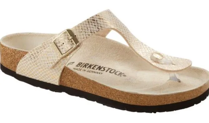 Birkenstock Arizona Gizeh Shiny Snake Animal Print Python Sandals Slides New