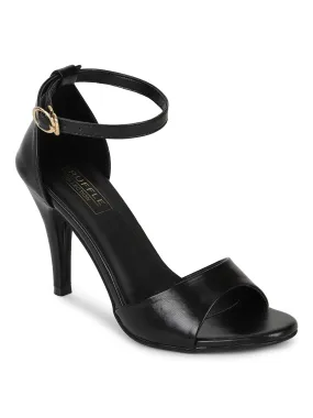 Black PU Wide Strap Stiletto Sandals (TC-SLC-N1108-BLK)