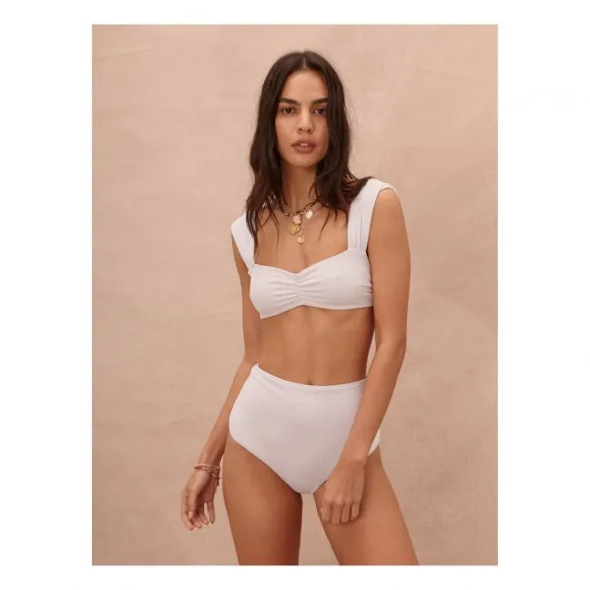 BOTEH HIGH-WAISTED BIKINI PANT IN WHITE