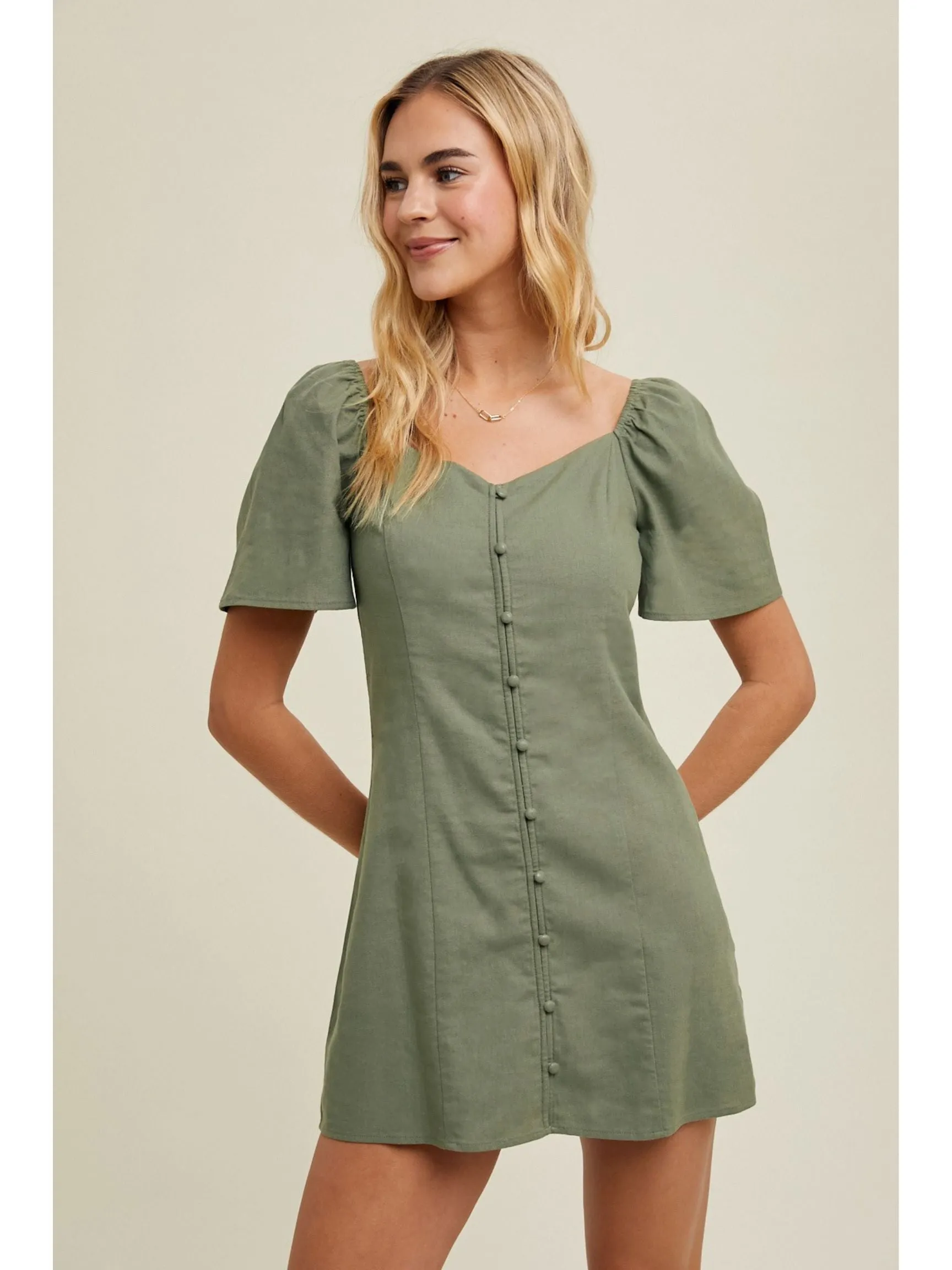 Brianna Linen Dress