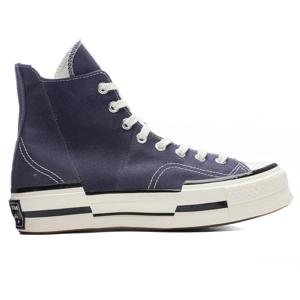 Chuck 70 Plus HI - Dark Raisin/Egret/Black