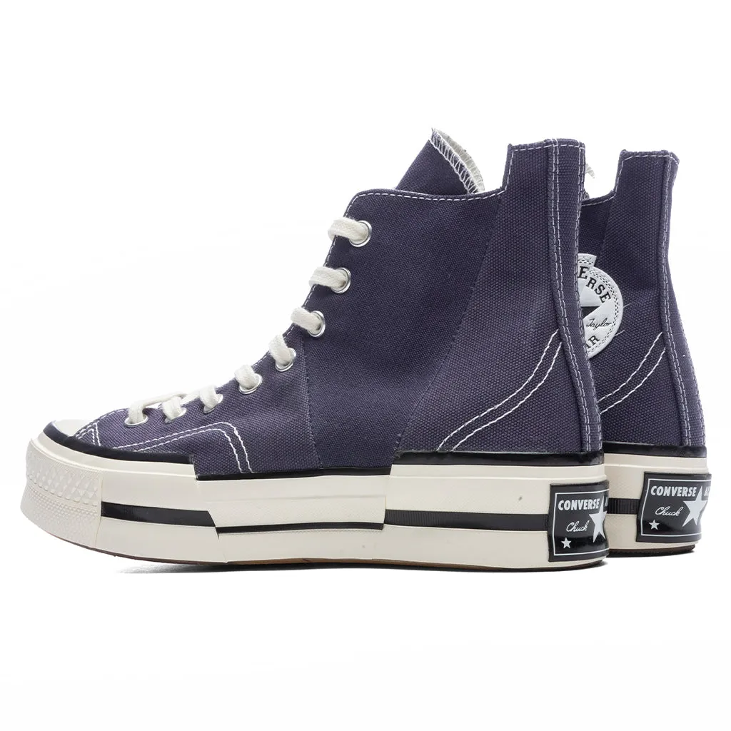 Chuck 70 Plus HI - Dark Raisin/Egret/Black