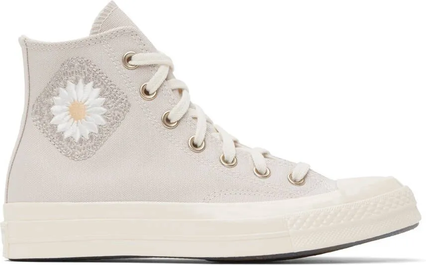 Converse Beige Chuck 70 Festival Florals Sneakers