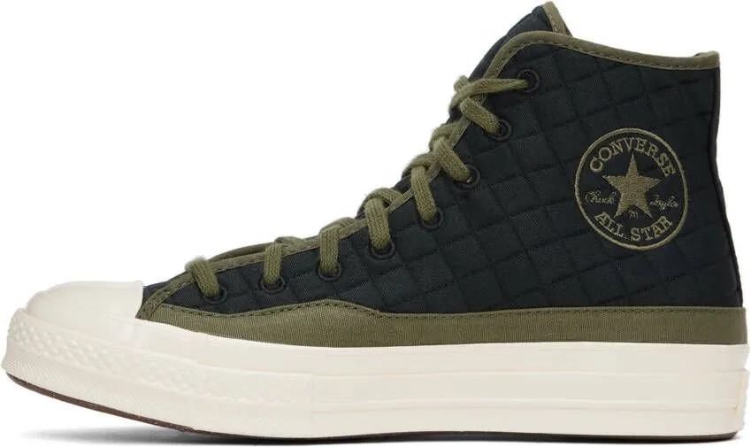 Converse Black & Green Chuck 70 Sneakers