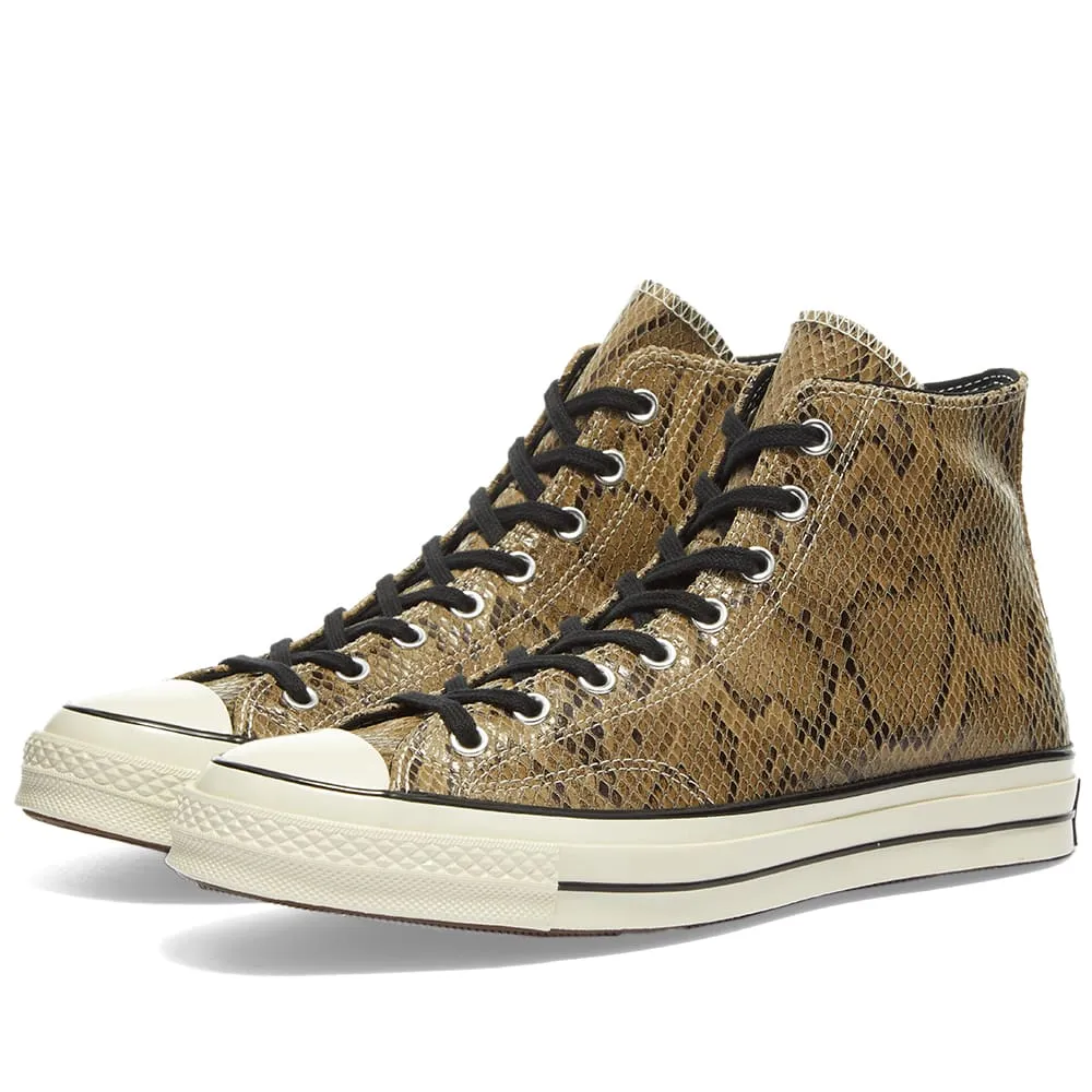 Converse Chuck Taylor 1970s Hi Suede 'Reptile'Brown, Egret & Black