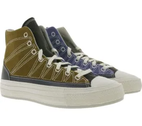 Converse Chuck Taylor 70 HI Baskets pour Femme et Homme Bleu/Marron