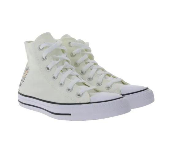 Converse Chuck Taylor All Star Chucks Zapatillas Altas Mujer con Estampado Floral A05131C Beige