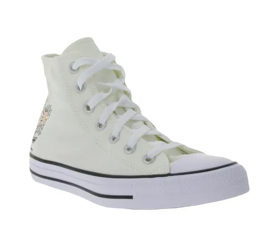 Converse Chuck Taylor All Star Chucks Zapatillas Altas Mujer con Estampado Floral A05131C Beige