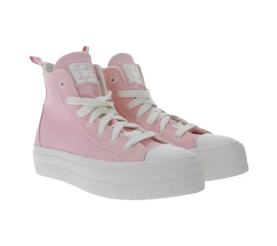 Converse Chuck Taylor All Star Lift baskets montantes femme avec semelle plateforme A06102C rose