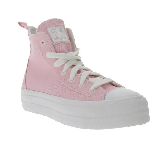 Converse Chuck Taylor All Star Lift baskets montantes femme avec semelle plateforme A06102C rose