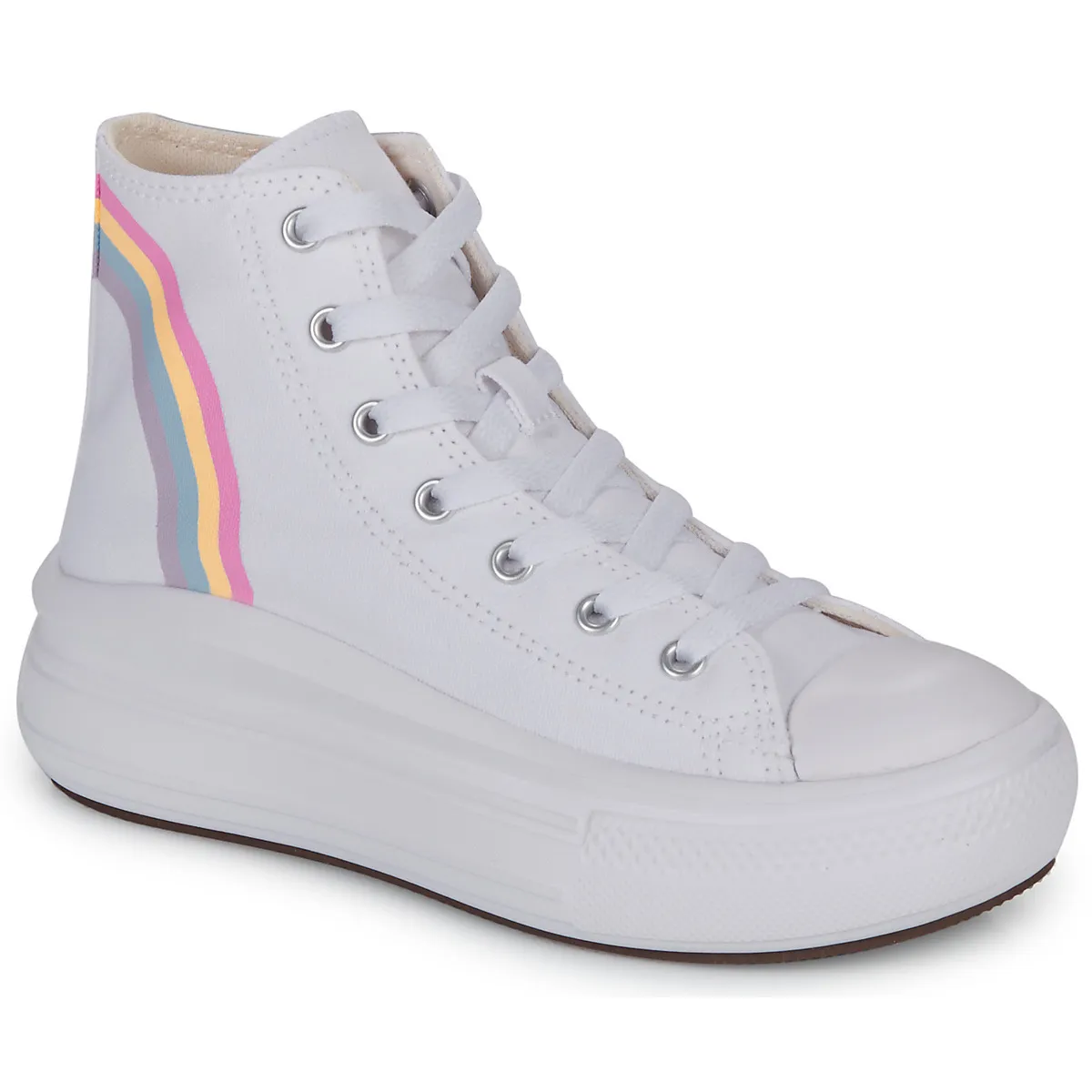 Converse - CHUCK TAYLOR ALL STAR MOVE PLATFORM RAINBOW CLOUD HI