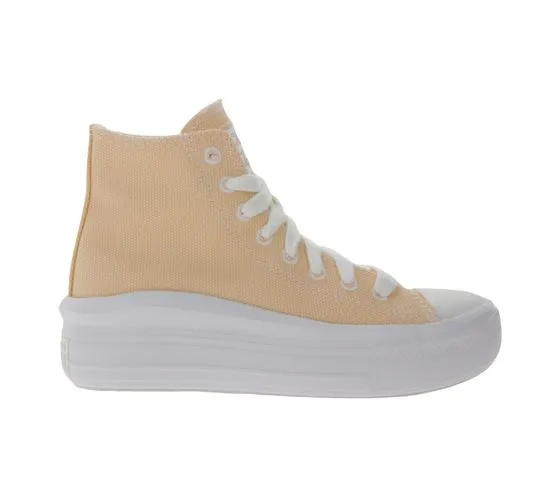 Converse Chuck Taylor All Star Move women's high top sneakers made of canvas in apricot or pink