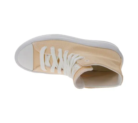 Converse Chuck Taylor All Star Move women's high top sneakers made of canvas in apricot or pink