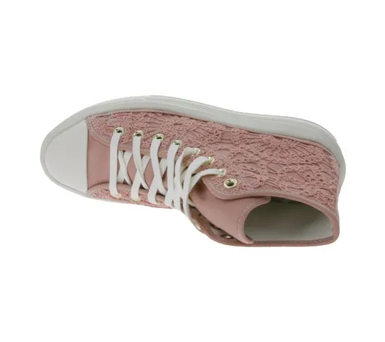 Converse Chuck Taylor All Star Move women's high top sneakers with embroidered logo patch A03951C pink