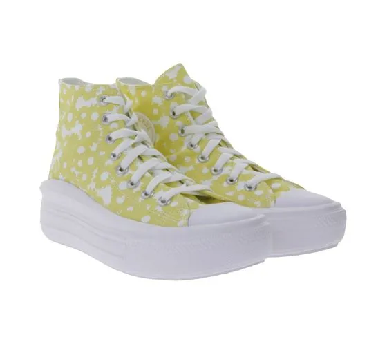 Converse Chuck Taylor All Star sneakers alte da donna comode Chucks A01194C di colore giallo