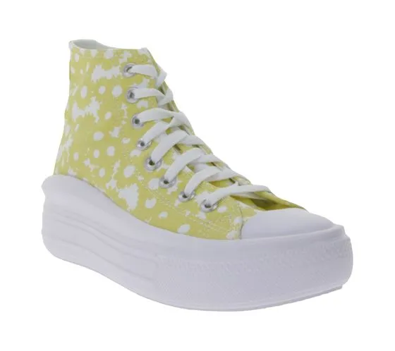 Converse Chuck Taylor All Star sneakers alte da donna comode Chucks A01194C di colore giallo