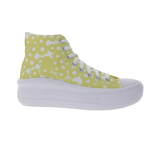 Converse Chuck Taylor All Star sneakers alte da donna comode Chucks A01194C di colore giallo