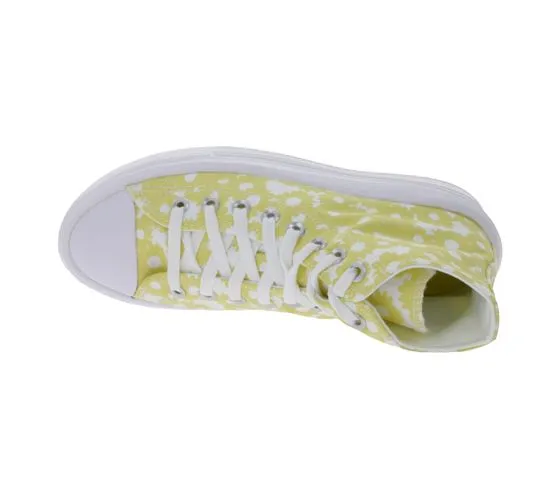 Converse Chuck Taylor All Star sneakers alte da donna comode Chucks A01194C di colore giallo