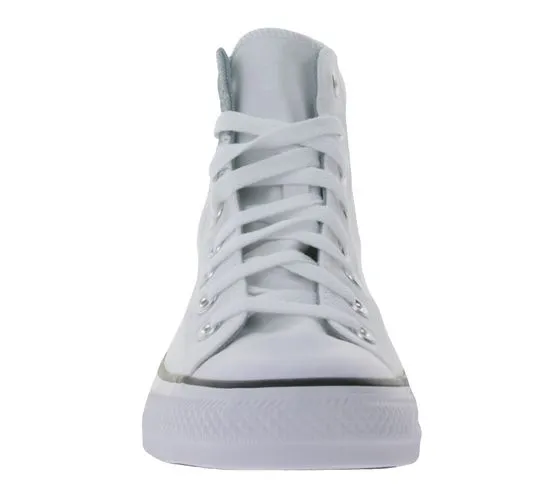 Converse Chuck Taylor All Star Summer Zapatillas altas para mujer con logo bordado A05031C Blanco