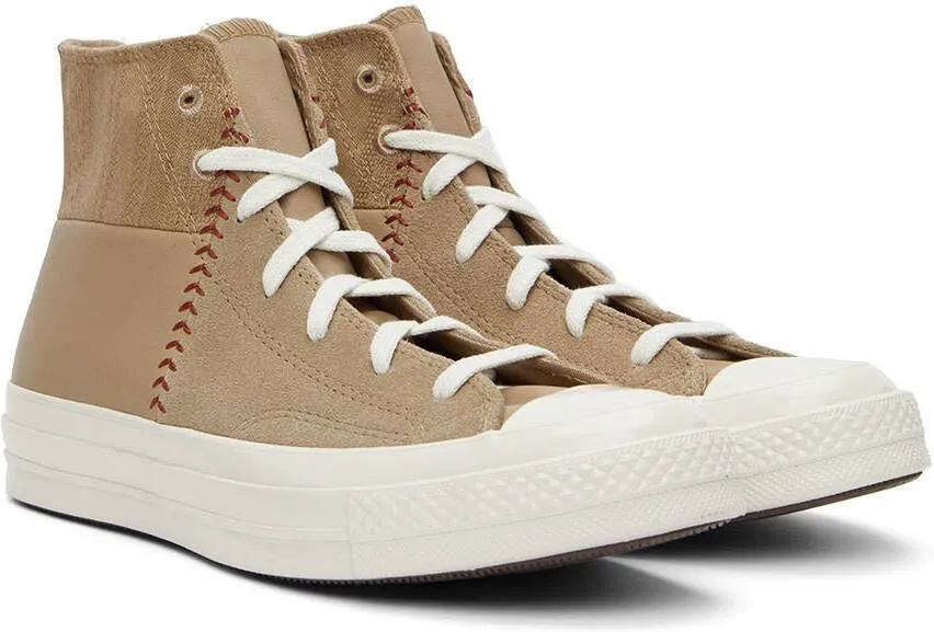 Converse Taupe Chuck 70 Crafted Sneakers