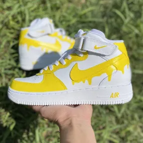 Custom Nike Air Force Ones Yellow