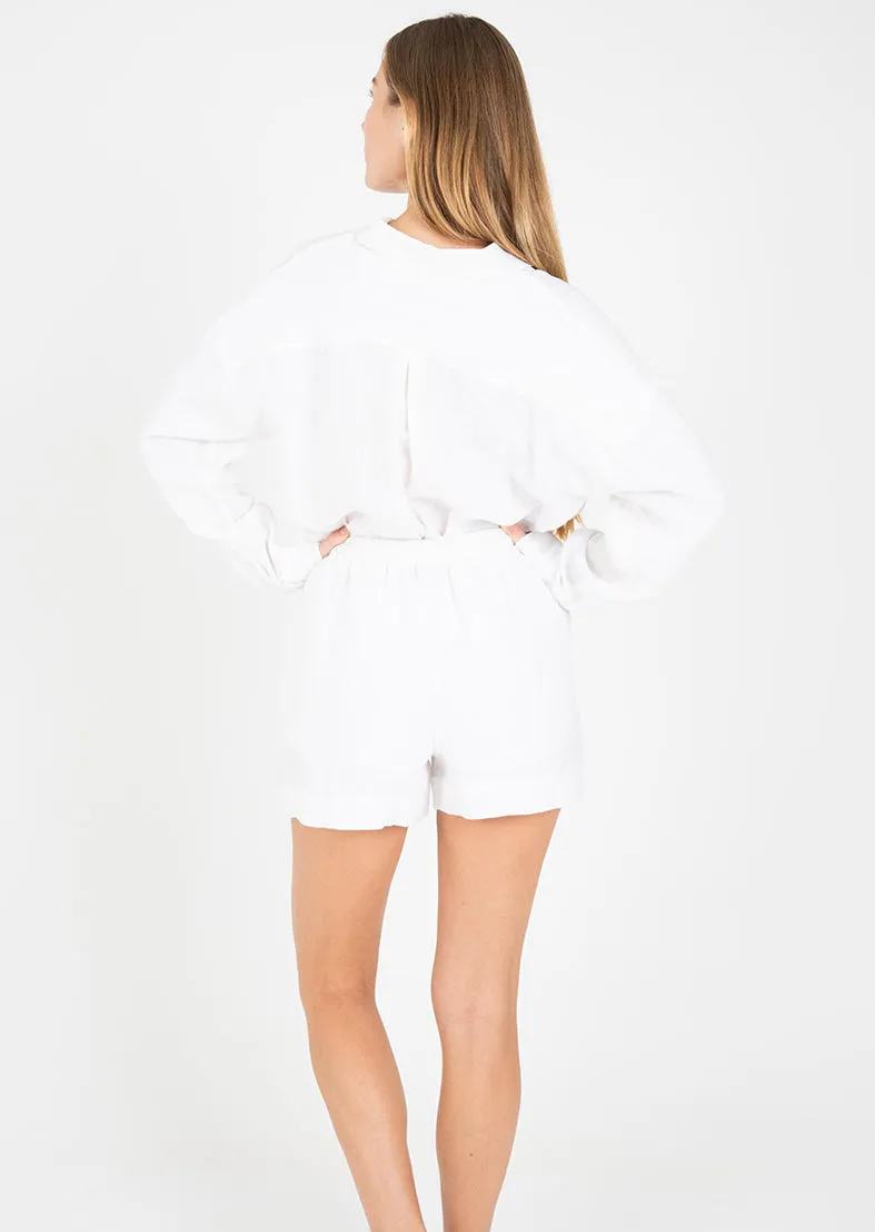 Elevate Linen Short White