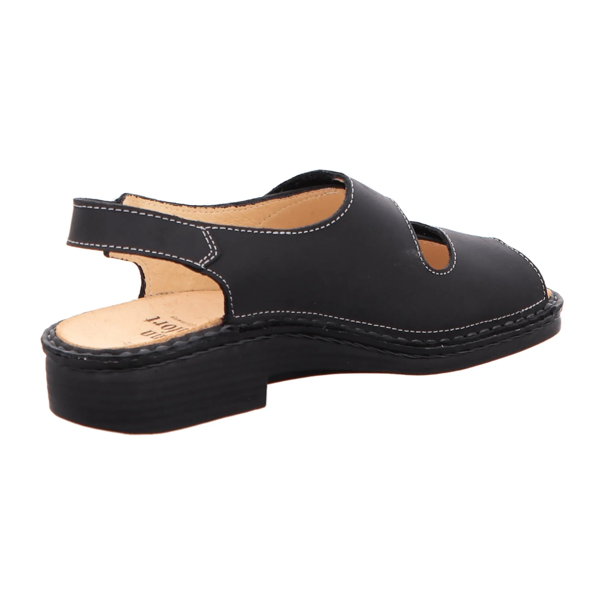 Finn Comfort Tahiti Women's Sandals, Elegant Black Leather - Comfort & Style