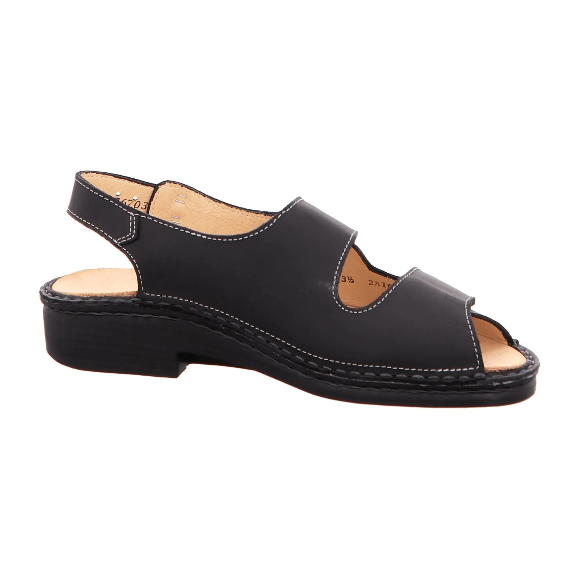 Finn Comfort Tahiti Women's Sandals, Elegant Black Leather - Comfort & Style