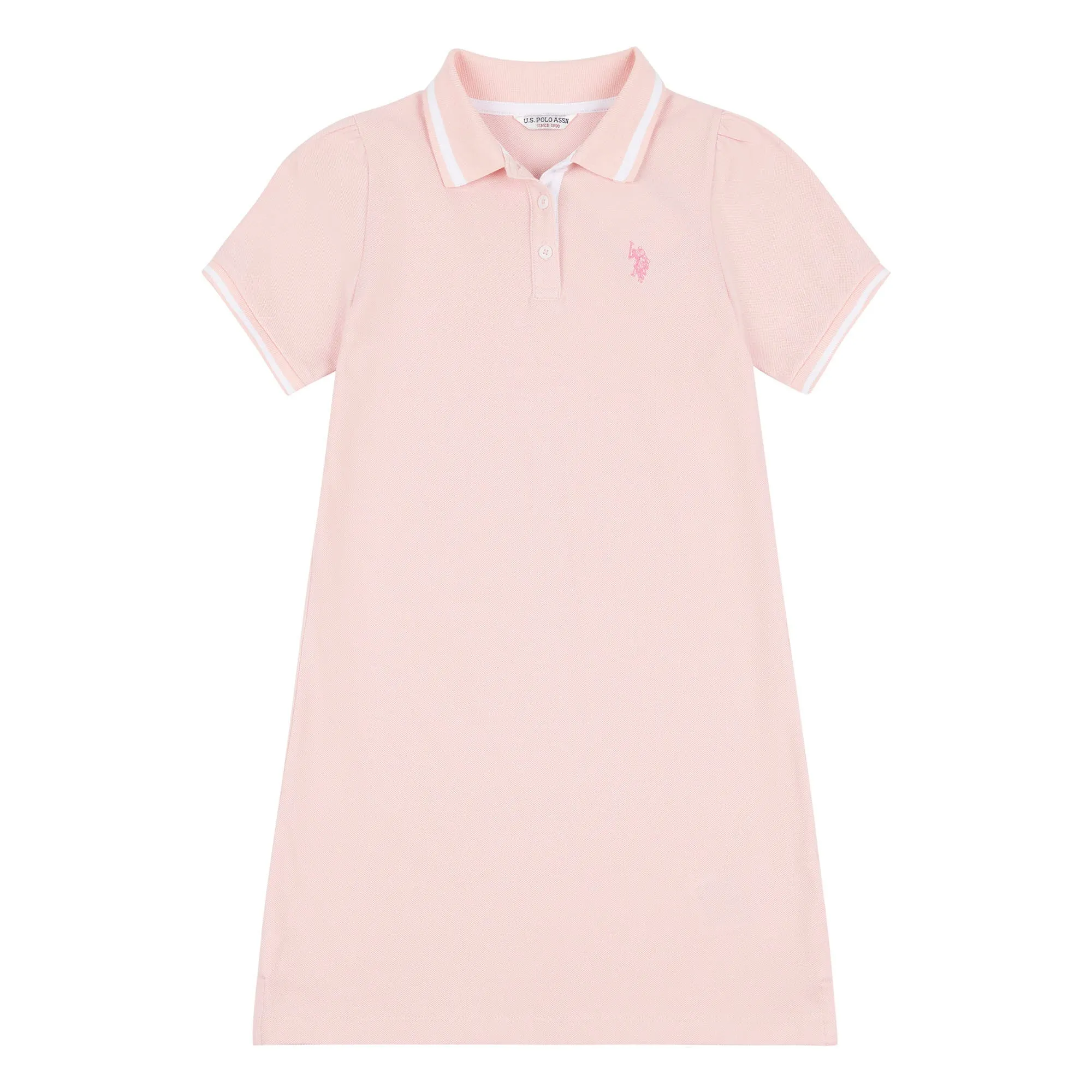 Girls Polo Dress in Crystal Rose