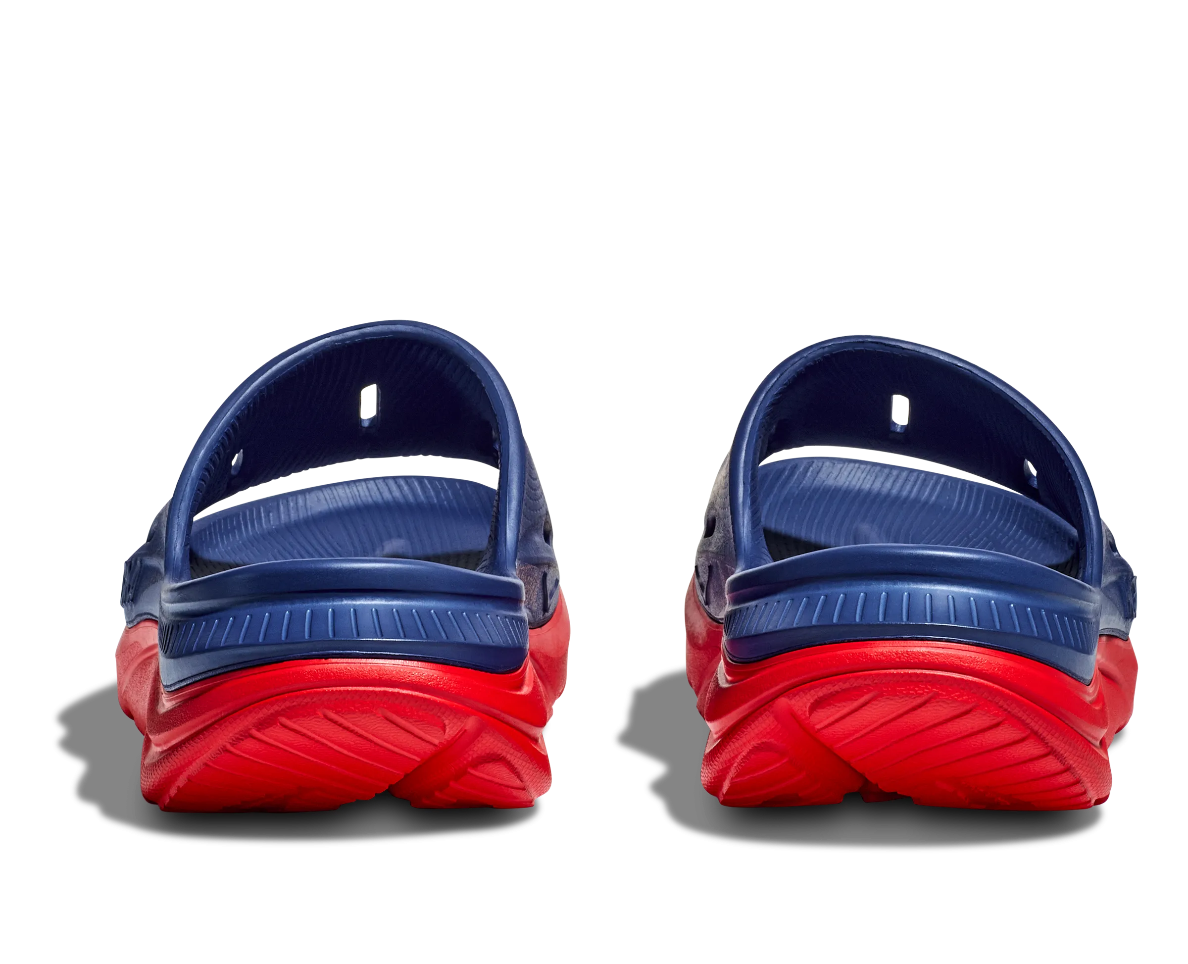 Hoka All Gender/Unisex Ora Recovery Slide 3 Color: Bellwether Blue/Red Alert