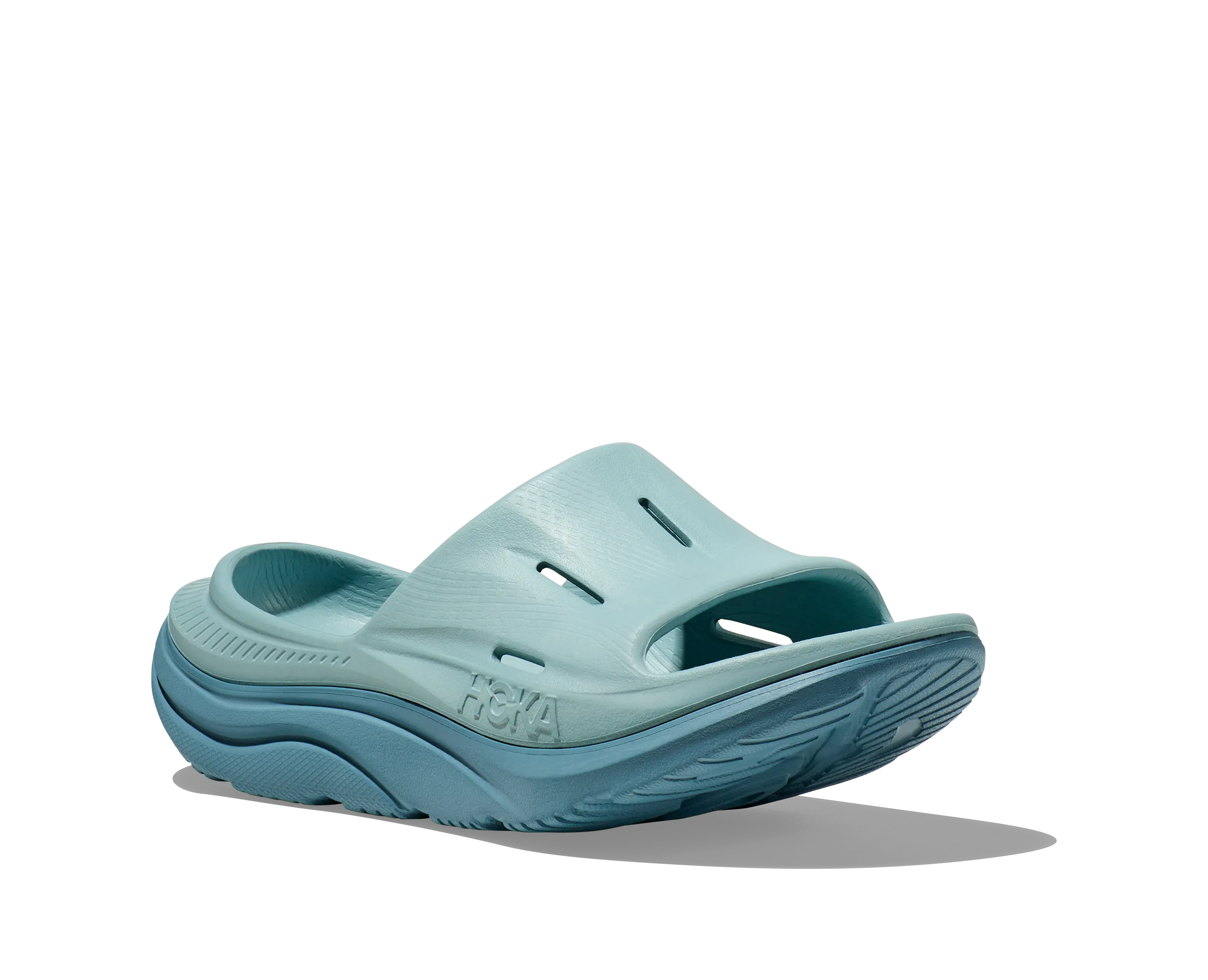 Hoka All Gender/Unisex Ora Recovery Slide 3 Color: Cloud Blue/Stone Blue