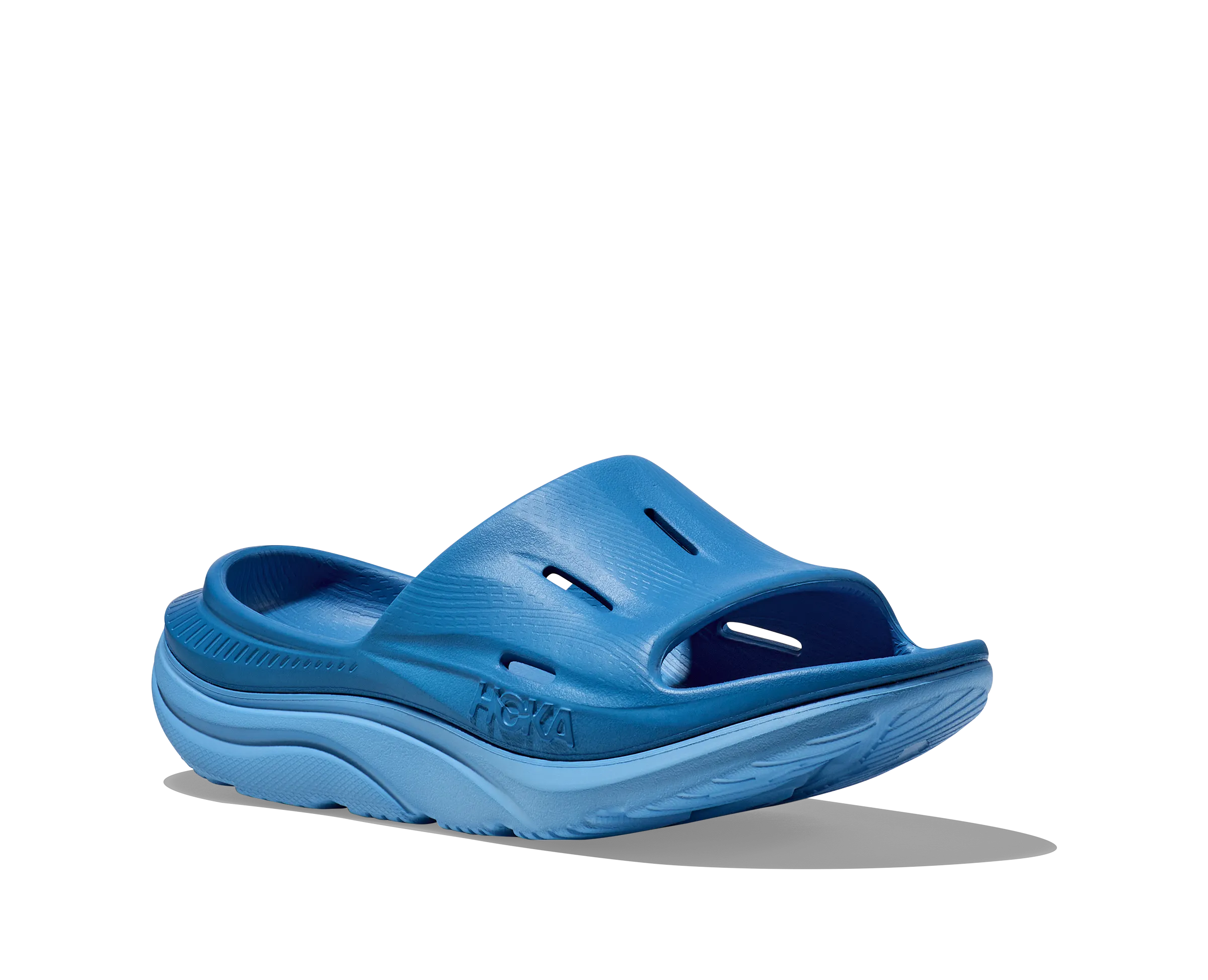 Hoka All Gender/Unisex Ora Recovery Slide 3 Color: Coastal Sky/All Aboard