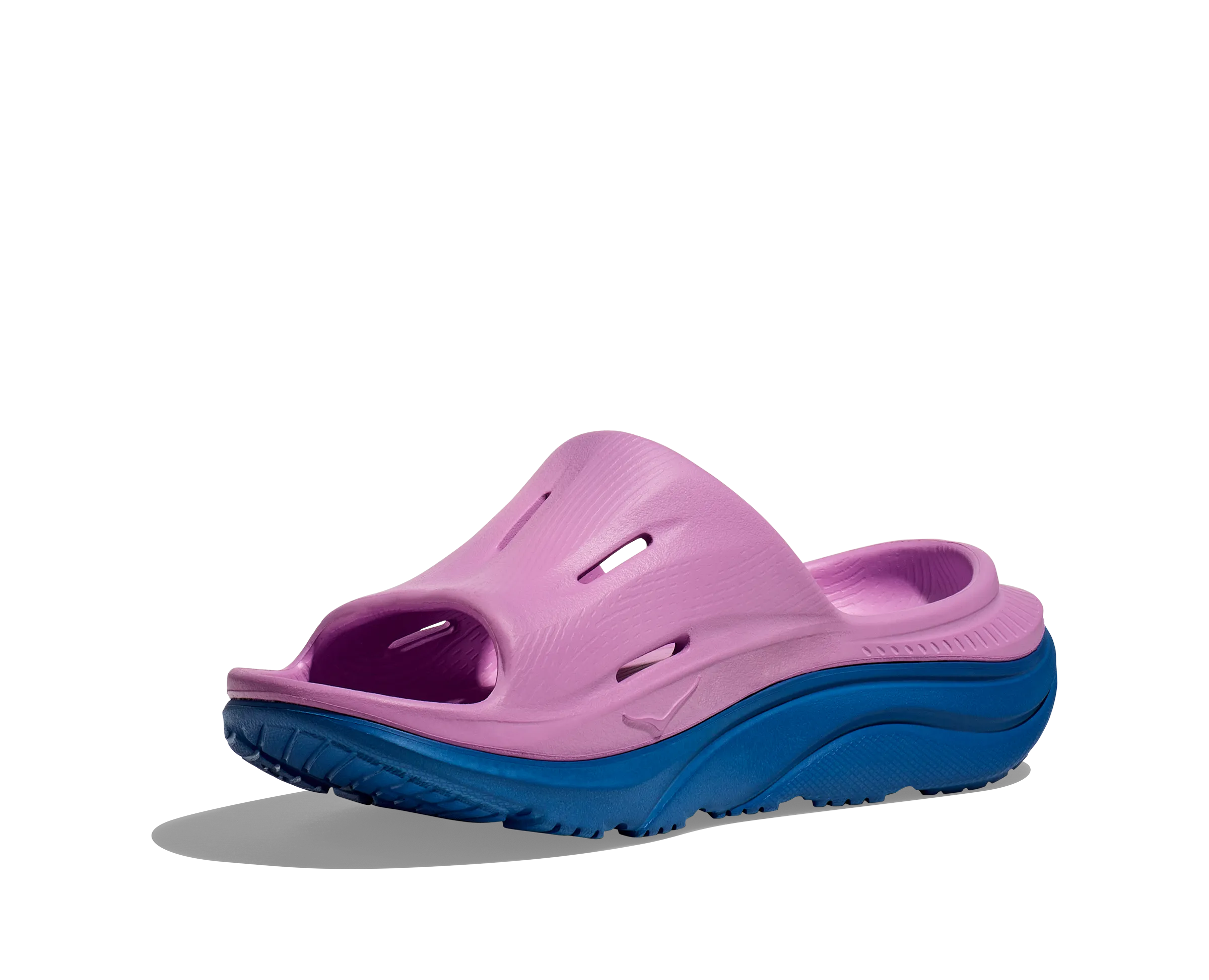 Hoka All Gender/Unisex Ora Recovery Slide 3 Color: Cyclamen/Coastal Sky