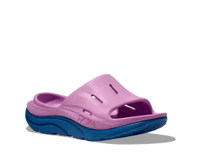 Hoka All Gender/Unisex Ora Recovery Slide 3 Color: Cyclamen/Coastal Sky