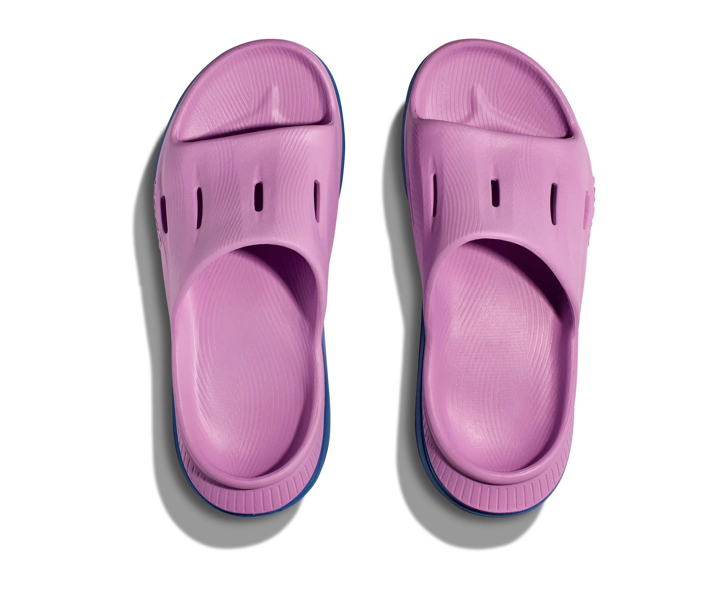 Hoka All Gender/Unisex Ora Recovery Slide 3 Color: Cyclamen/Coastal Sky