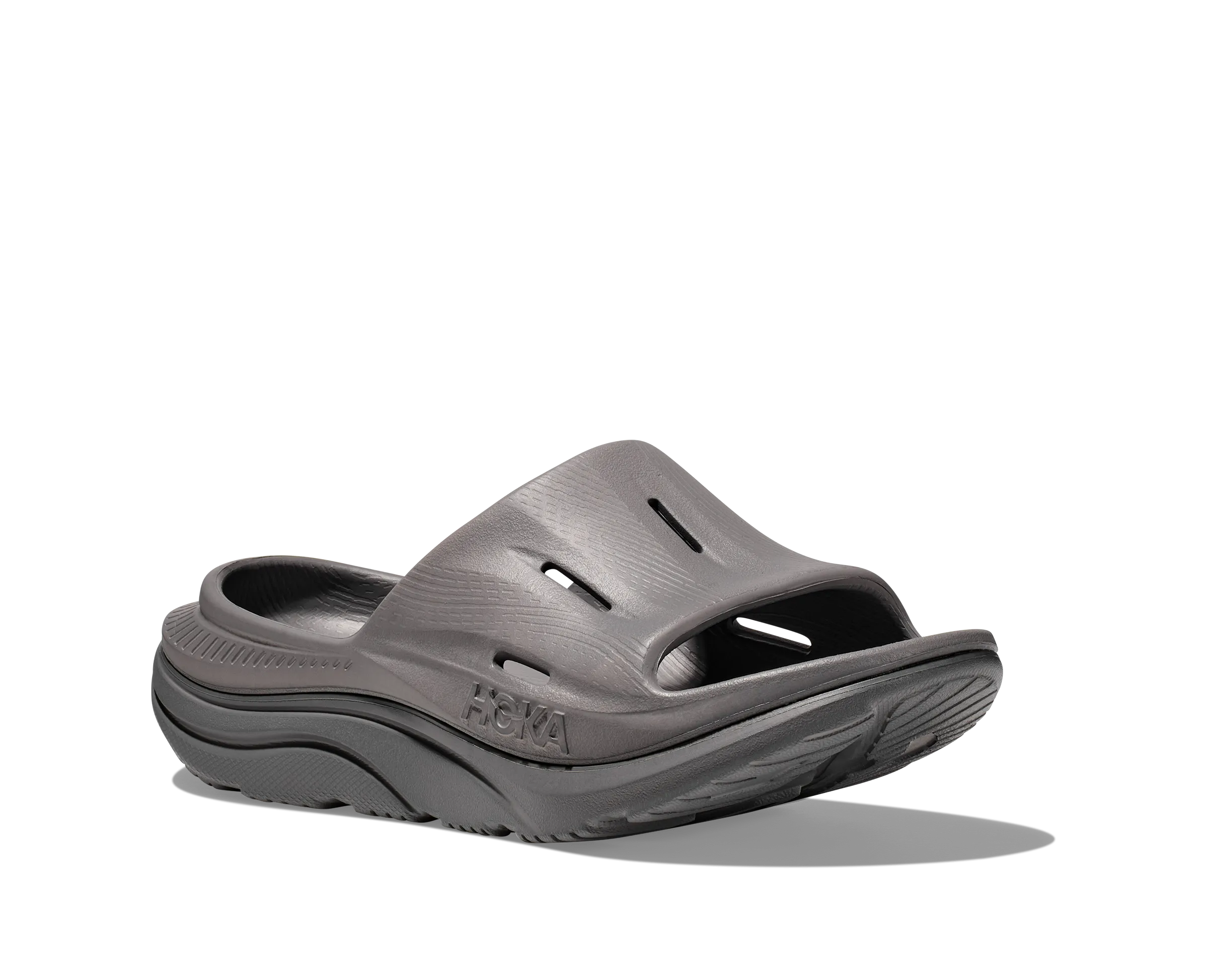 Hoka All Gender/Unisex Ora Recovery Slide 3 Color: Grey/Grey