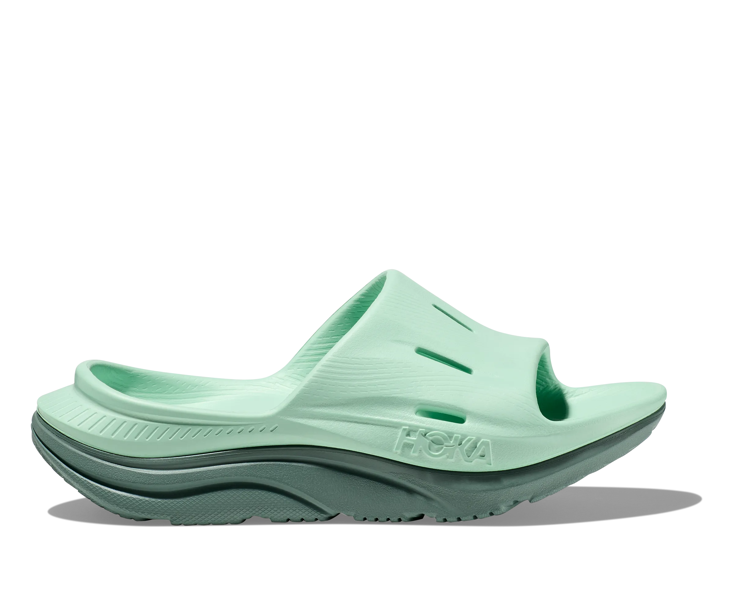 Hoka All Gender/Unisex Ora Recovery Slide 3 Color: Mist Green/Trellis