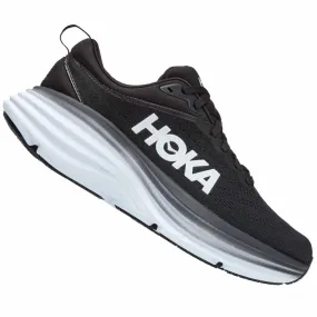 Hoka  Bondi 8 Mens Running Shoes Black/White