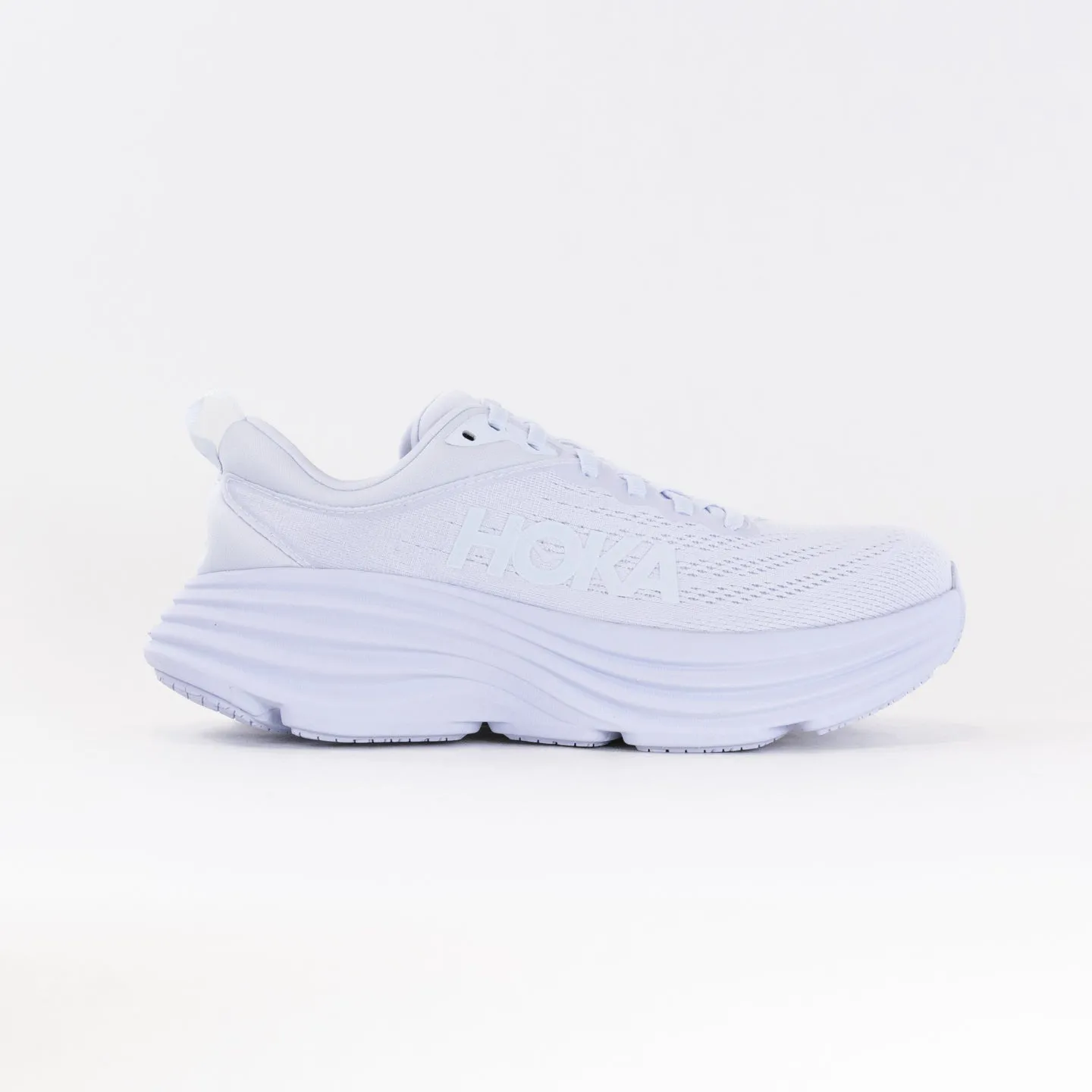 Hoka Bondi 8 Wide (Women's) - White/White